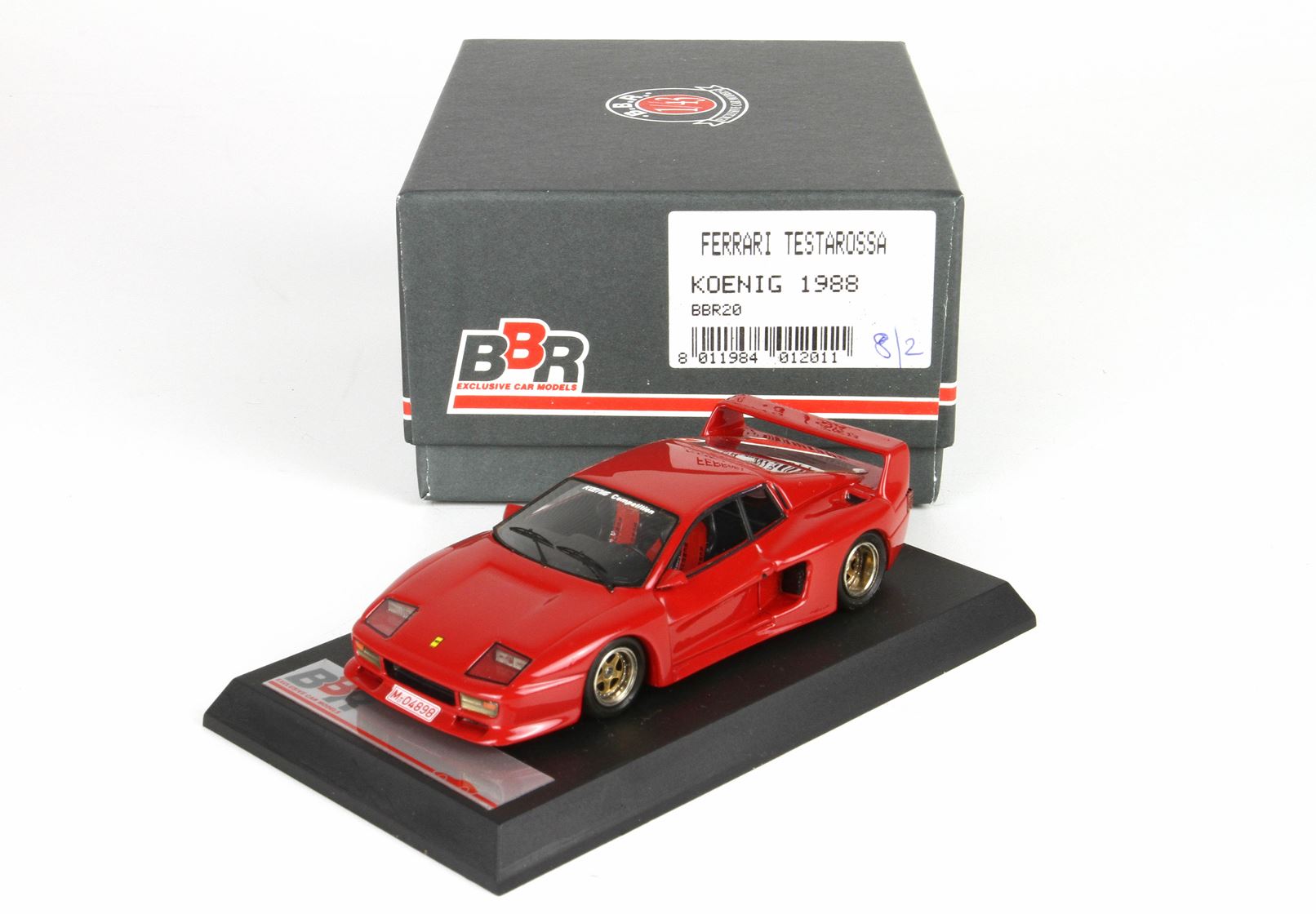 ☆レア絶版*BBR*1/43*Ferrari Testarossa Koenig 1988 レッド